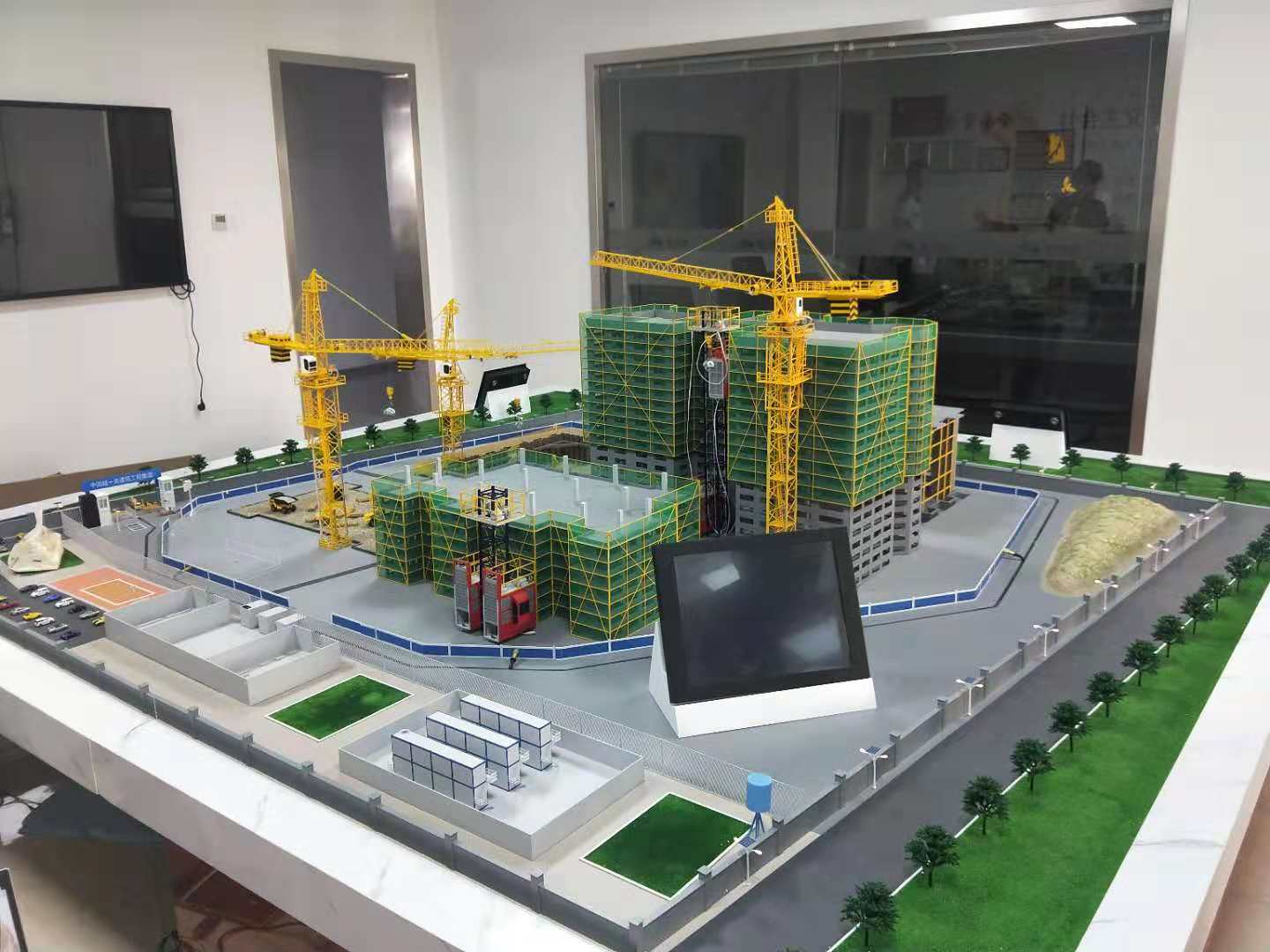 金溪县建筑施工场景模型